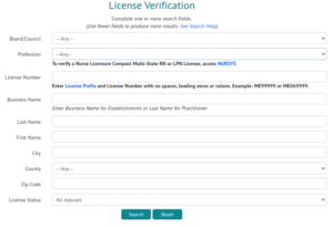 Verifying CNA License Status
